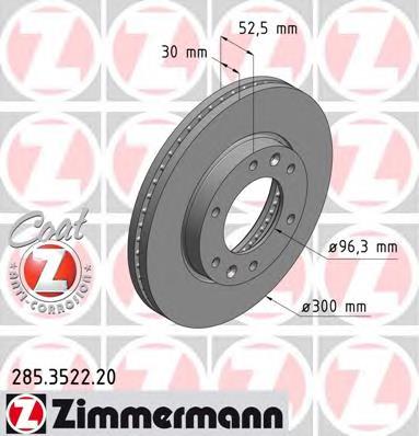 285352220 Zimmermann tarcza hamulcowa przednia