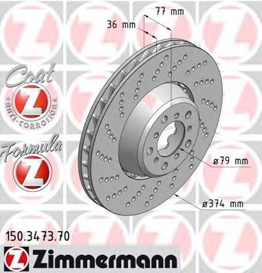 24013601172 ATE Tarcza hamulcowa przednia