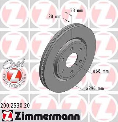 Tarcza hamulcowa przednia 40206EA00A Nissan/Infiniti