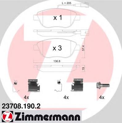 71772521 Fiat/Alfa/Lancia Klocki hamulcowe przednie tarczowe