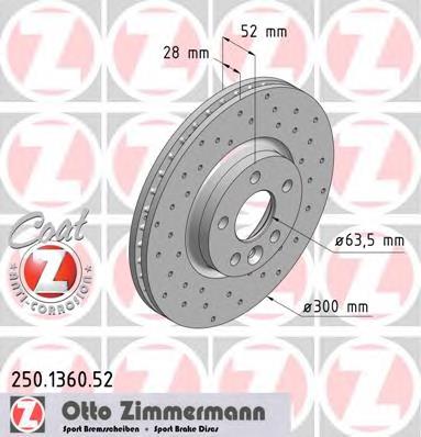Do koszyka 7G911125AA Ford Tarcza hamulcowa przednia