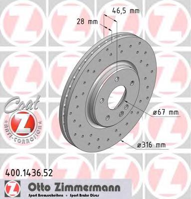 Tarcza hamulcowa przednia Mercedes A2104211712 cena, od 69,73 USD