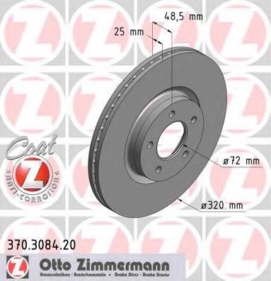 Do koszyka B37F3325XA Mazda Tarcza hamulcowa przednia