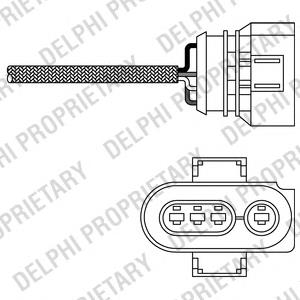 Sonda lambda czujnik tlenu przed katalizatorem Volkswagen Vento (1HX0)