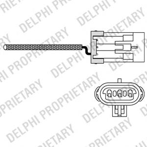 ES10988-12B1 Delphi sonda lambda czujnik tlenu przed katalizatorem