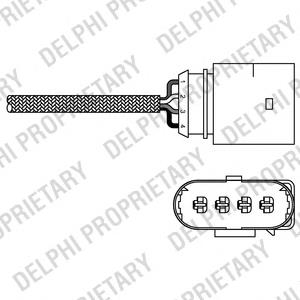 ES20285-12B1 Delphi sonda lambda czujnik tlenu przed katalizatorem