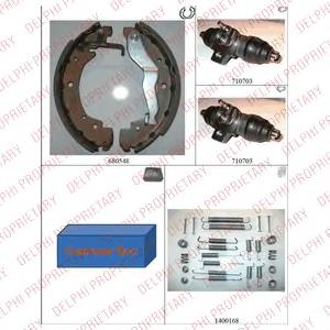 Klocki hamulcowe tylne bębnowe Delphi 892 cena, od 29,25 USD