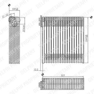 TSP0525153 Delphi parownik klimatyzacji