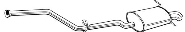 Tłumik, tylna część Mercedes A2034907221 cena, od 130,96 USD
