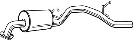 Tłumik, tylna część Honda 18030S2HE00 cena, od 94,14 USD