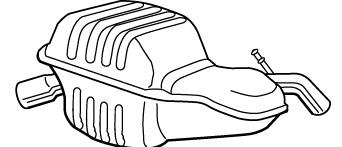 Tłumik, tylna część Volvo 8638532 cena, od 120,24 USD