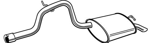 Tłumik, tylna część Ford Mondeo 3 B4Y