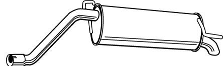 Do koszyka 23249 Walker Tłumik, tylna część