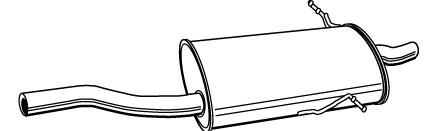 Tłumik, tylna część BMW 3 E46