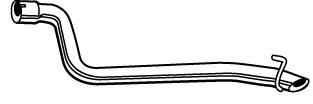 Tłumik, tylna część Mercedes A6394903381