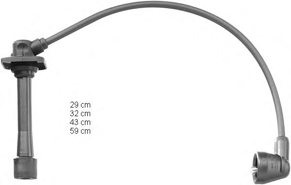 Zestaw przewodów wysokiego napięcia Mazda FSD718140B cena, od 7,68 USD