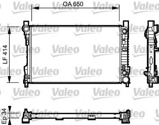 Chłodnica silnika Mercedes A2035000703