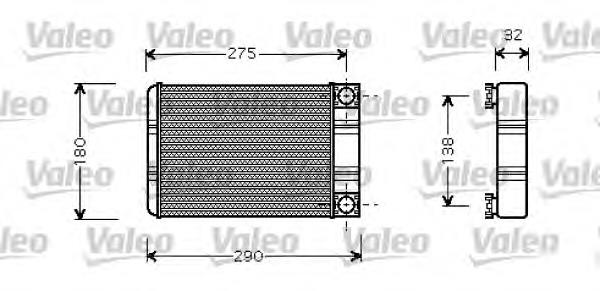 Chłodnica nagrzewnicy (ogrzewacza) Mercedes A203830016164 cena, od 44,69 USD