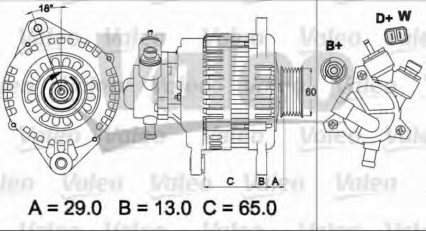 Alternator 31100PLZD00 Honda