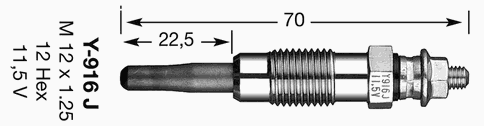 5906 NGK świeca żarowa