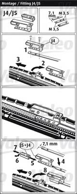 Do koszyka Pióro wycieraczki szyby przedniej, zestaw (2 szt.) Mazda 626 II GC