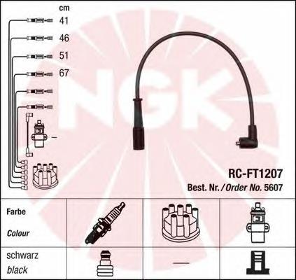 Zestaw przewodów wysokiego napięcia NGK 5607 cena, od 17,95 USD
