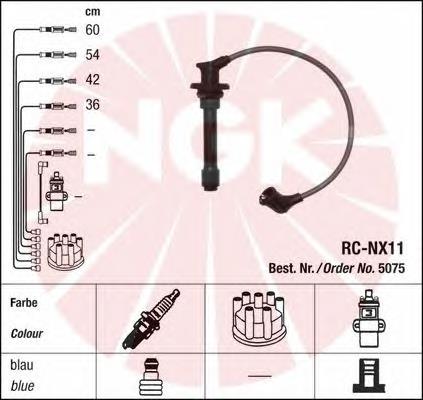 Zestaw przewodów wysokiego napięcia NGK 5075 cena, od 175,71 USD