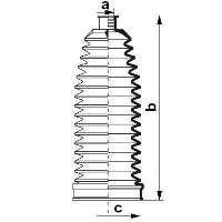 Osłona mechanizmu kierowniczego (maglownicy) VAG 2H0422831