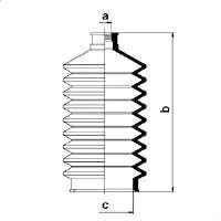 Osłona mechanizmu kierowniczego (maglownicy) lewa 83555 GKN-Spidan