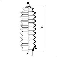 Osłona mechanizmu kierowniczego (maglownicy) Honda 53534SA5951 cena, od 10,37 USD