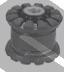 Silentblock przedniego wahacza dolnego 02697 Metalcaucho
