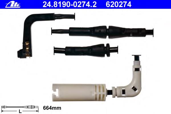Czujnik zużycia klocków hamulcowych tylny 34356759918 BMW