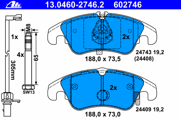 Klocki hamulcowe Audi A7