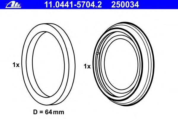 0447905020 Toyota zestaw naprawczy zacisku hamulcowego przedniego