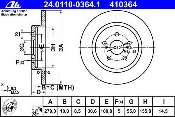 Tarcza hamulcowa tylna 17240 ABS