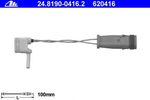 24.8190-0416.2 ATE czujnik zużycia klocków hamulcowych przedni lewy