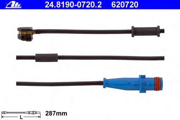 6235647 Opel Czujnik zużycia klocków hamulcowych przedni