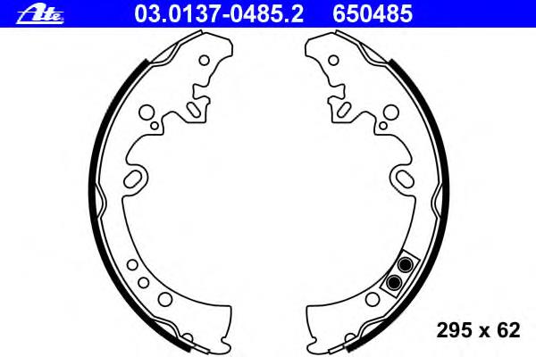 Klocki hamulcowe tylne bębnowe 044950K050 Toyota