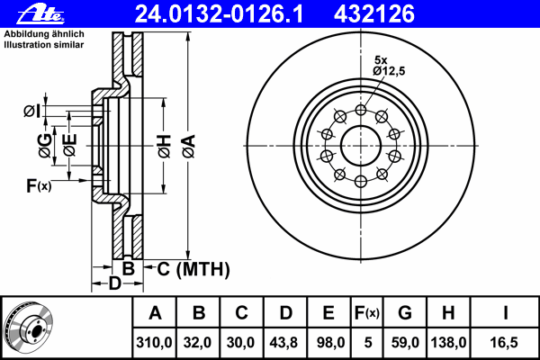 Tarcza hamulcowa przednia Blue Print ADP154358 cena, od 89,82 USD
