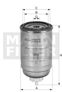 WK82 Mann-Filter Filtr paliwa