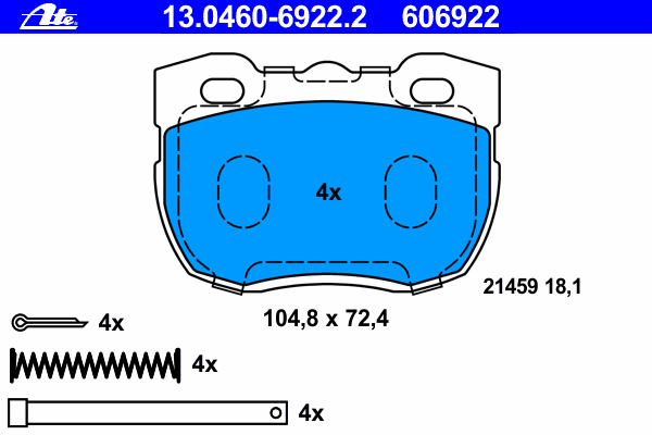 Klocki hamulcowe przednie tarczowe Land Rover STC2951 cena, od 17,67 USD