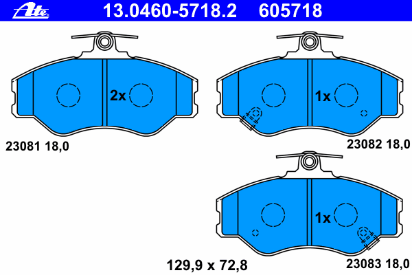 Do koszyka SP1072 Hyundai/Kia Klocki hamulcowe przednie tarczowe
