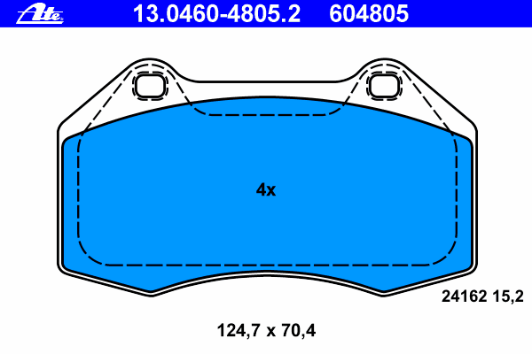 Do koszyka 30748957 Volvo Klocki hamulcowe przednie tarczowe