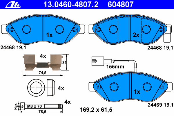 Klocki hamulcowe Fiat Ducato