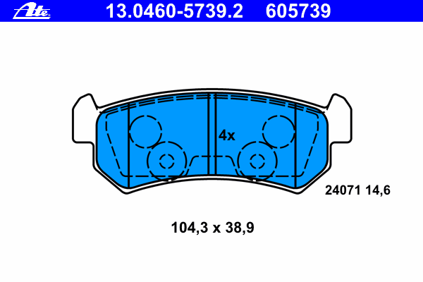 Klocki hamulcowe Chevrolet Lacetti