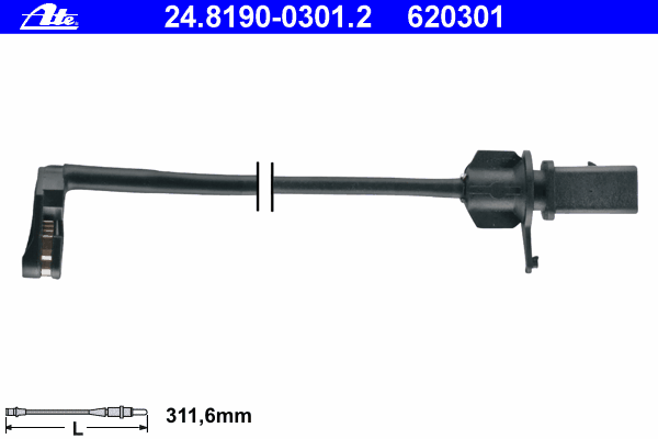 Czujnik zużycia klocków hamulcowych przedni Audi A8 (4H2, 4H8, 4HC, 4HL)