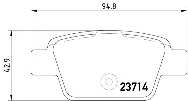Okładziny (klocki) do hamulców tarczowych tylne Iveco 42576680 cena, od 18,78 USD