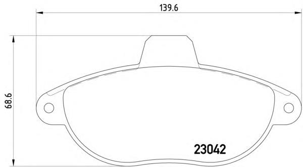 Do koszyka 425151 Peugeot/Citroen Klocki hamulcowe przednie tarczowe