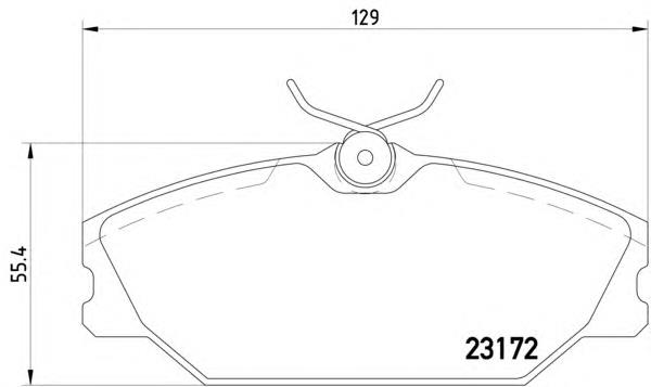 410604441R Renault (RVI) Klocki hamulcowe przednie tarczowe
