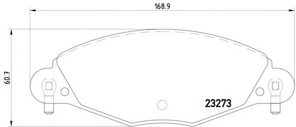 425216 Peugeot/Citroen Klocki hamulcowe przednie tarczowe